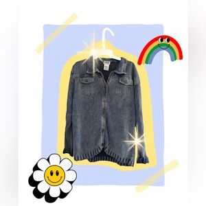PBJ Blues Denim Sweater Jacket